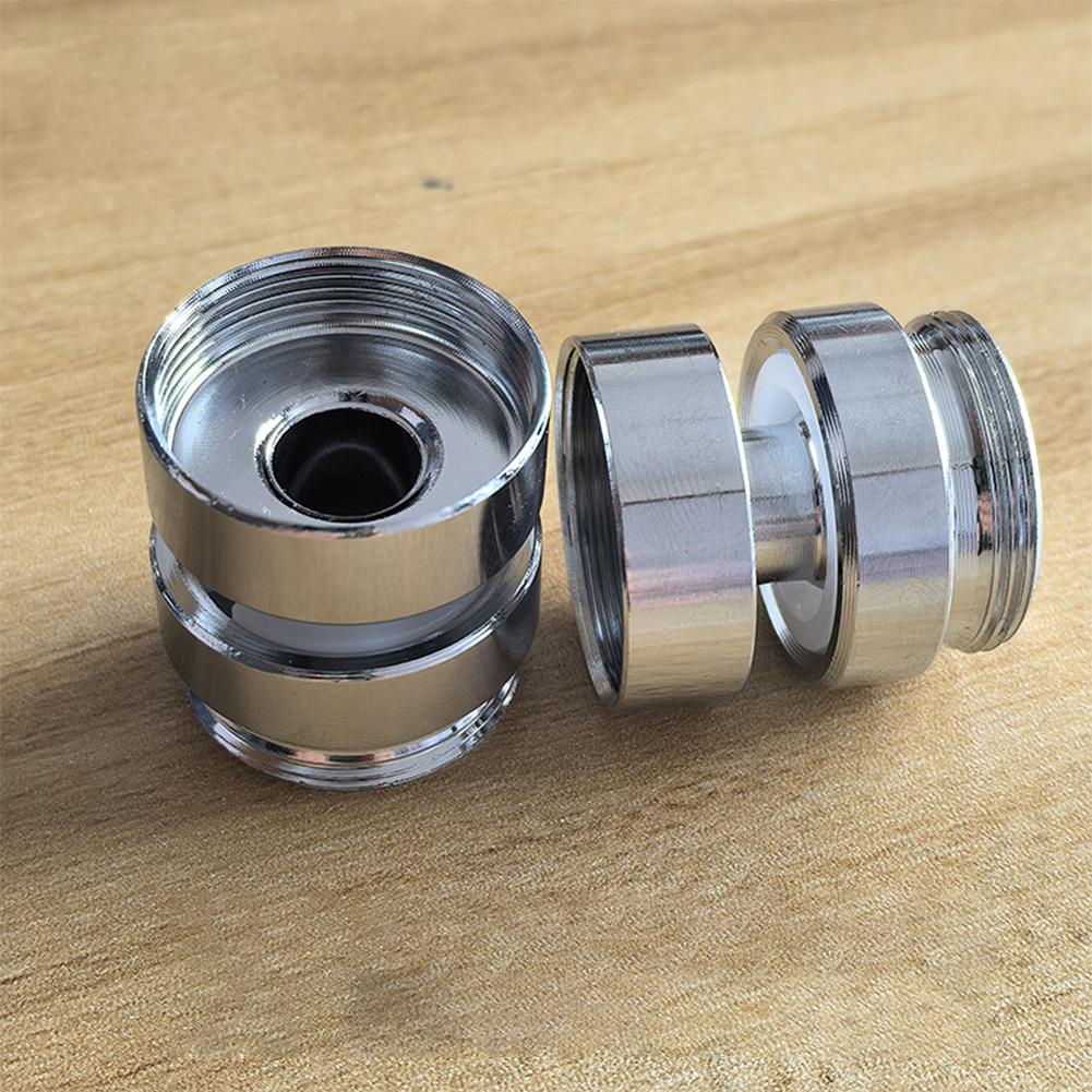 Stainless Steel M22 Faucet Adapter 360° Rotating Faucet Aerator Connector Adjustable Stainless Steel Kitchen Faucet Fittings