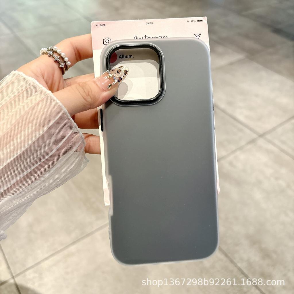 Candy Macaron Jelly Apple 17/16promax Mobile Phone Case iPhone15 Skin Sense 14 Frosted Air Case