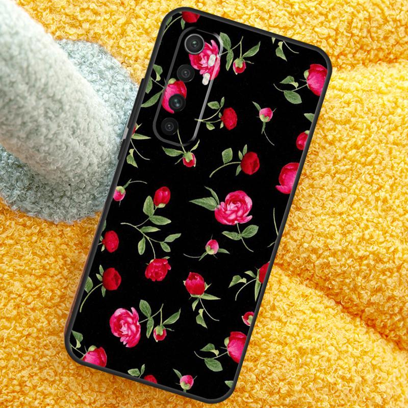 Beautiful Garden Red Roses Flowers Case For Xiaomi 15T 14T 13T 14 15 Ultra 17 Pro Max Cover For POCO F8 F7 F5 F6 X5 X6 X7 Pro