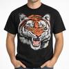Vintage 90s Tijger Grafisch T-shirt Zwart Goud Retro USA Tee Unisex S-3XL