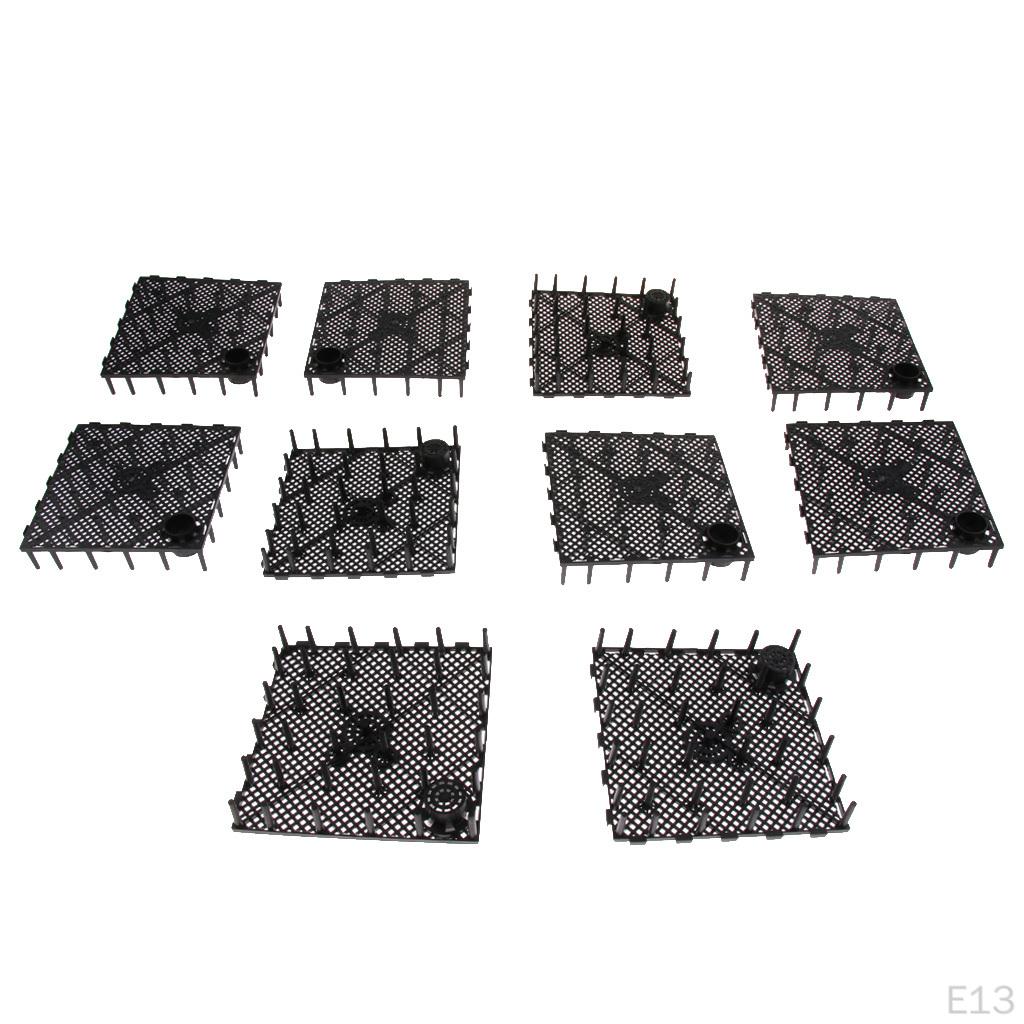 Plastic Aquarium Fish Tank Bottom Filter Board Plate 10 PCS