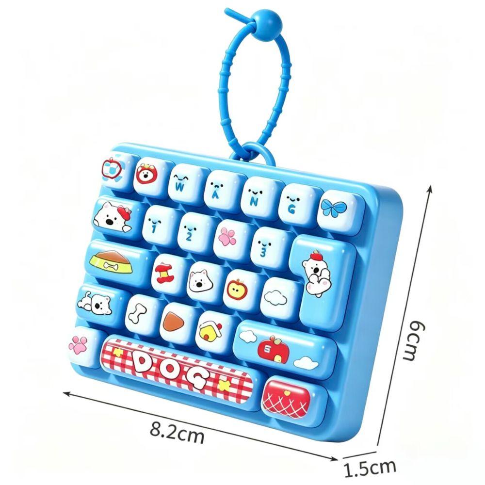 Schattig Ontwerp Decompressie Knop Speelgoed 26 Toetsen Toetsenbord Sleutelhanger Accessoires Cadeau