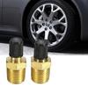 YUENTOEN Filled Tire Air Valve 4 Pcs Car Brass Air Compressor Tank Fill Valve,