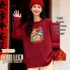 Baleno Women's Pure Cotton Long-Sleeve T-Shirt with BNL Colorful Horse Graphic