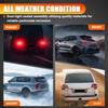 Rear Bumper Reflector Light Fit for 2015 2016 2017 2018 2019 2020 Land Rover Discovery Sport, Tail Brake Light Fog Lamp Reflector with bulbs, Red,