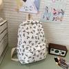 Japanische Schlichte Florale Mori Junior- und Senior-Highschool-Schüler Umhängetasche Freizeit Joker-Tasche Frisch und Große Kapazität College-Rucksack.