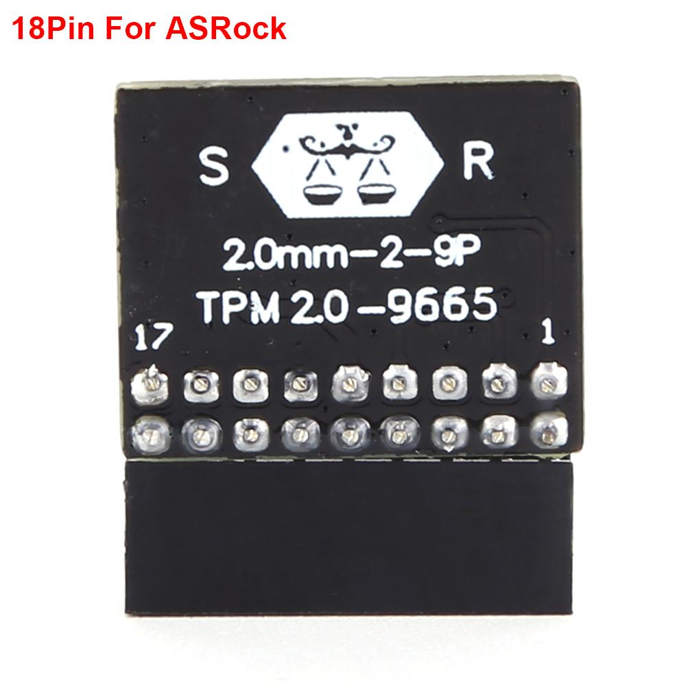10-1PCS TPM 2.0 Encryption Security Module Board 4GB For ASUS ASRock MSI ASRock GIGABYTE LPC 14/18/20 Pin Motherboards Card