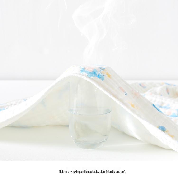 Six-Layer Pure Cotton Baby Blanket and Swaddle Wrap for Newborns