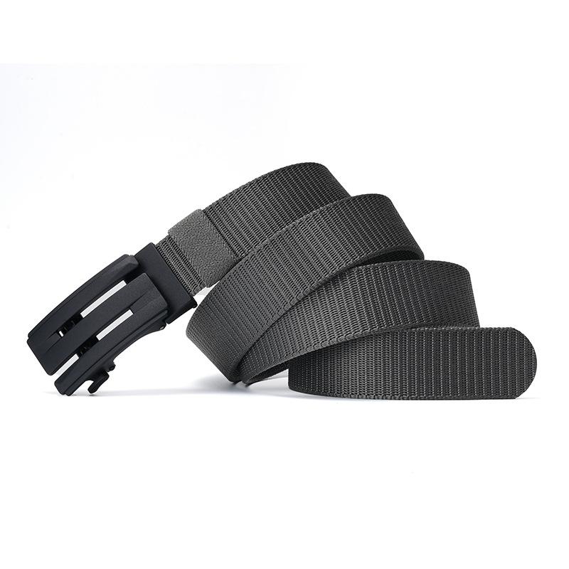 Outdoor Belt New Men's Nylon Belt Adjustable Simple Automatic Buckle Belt