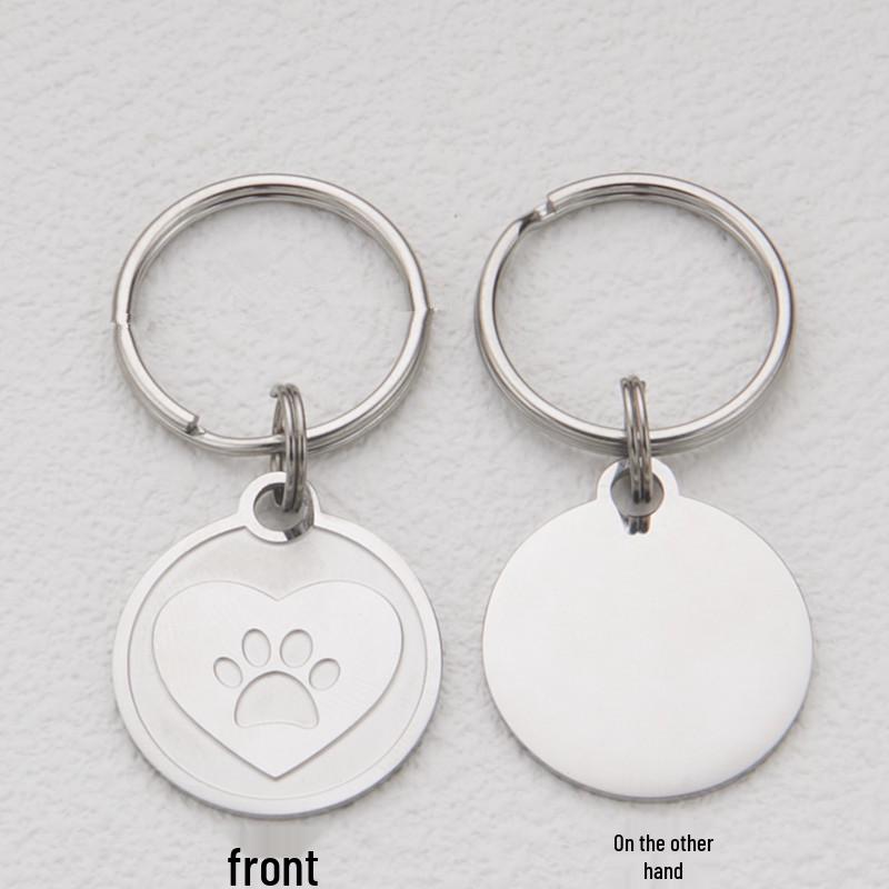 Stainless Steel Personalized Pet ID Tag for Dogs & Cats - Cute, Anti-Lost Claim Identification Tag