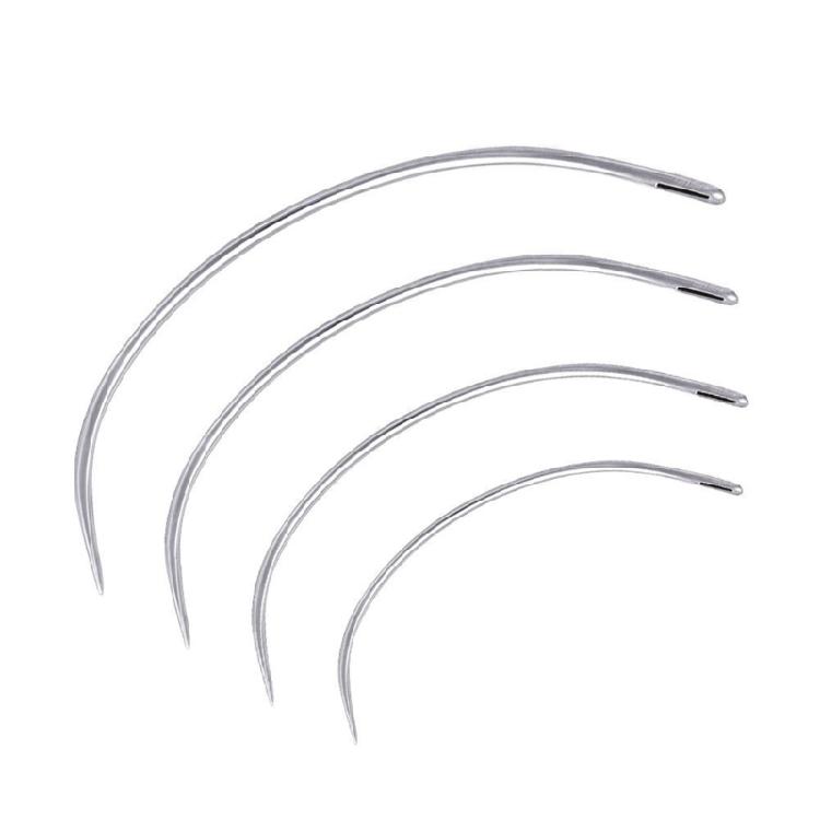 50 Pcs Heavy Duty Curved Needle Weaving Needle for Carpet Leather Project