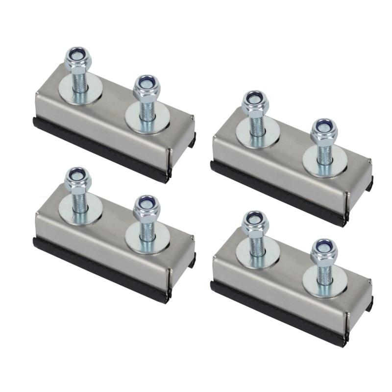 4 Packs Mororhome Roof Rail Mounting Brackets Solar Panel Roof Rack For Fiat Ducato Peugeot Boxer Citroen Relay RV Accessories