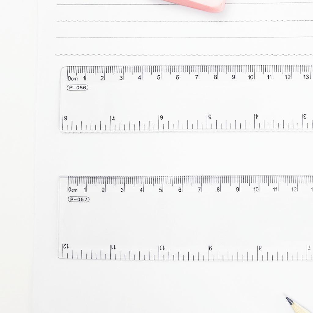 Przezroczysty Zestaw Linijek Plastikowych - 15/20/30cm Narzędzia Pomiarowe dla Uczniów i do Użytku Biurowego