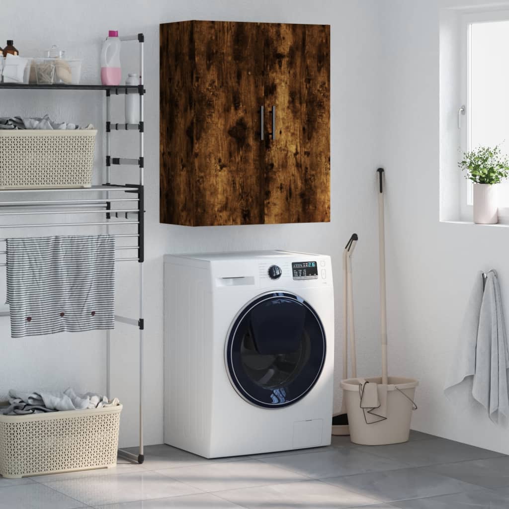 Wall Cabinet Smoked Oak 69.5 x 34 x 90 cm