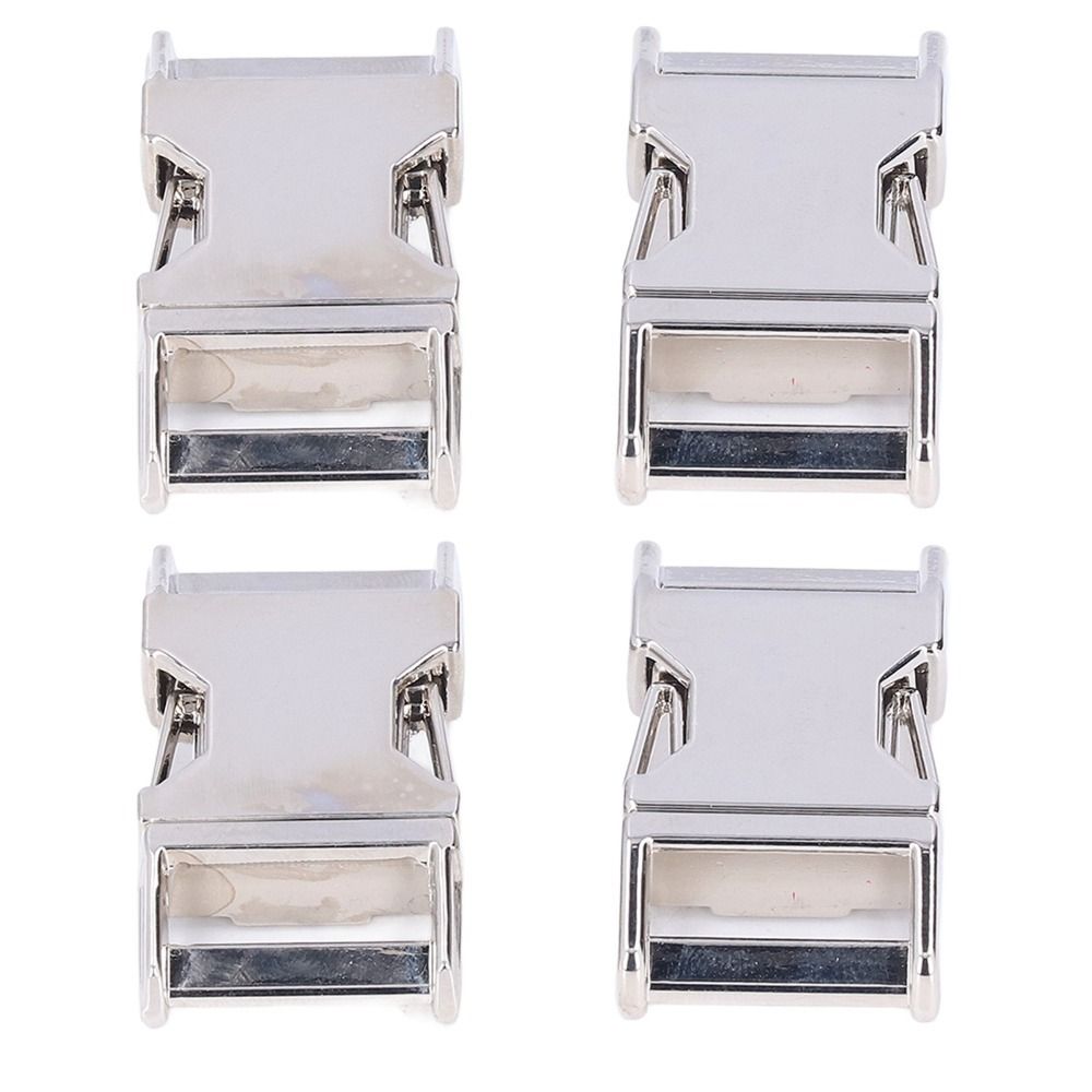 4pcs Glossy Finish Quick Release Clip Zinc Alloy Belt Buckle Metal Buckle For DIY Craft