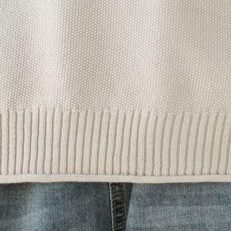 Top for Women Autumn Winter Large Size Loose Long Sleeve Knit Pullover V-Neck Loose-Fit Sweaters Top