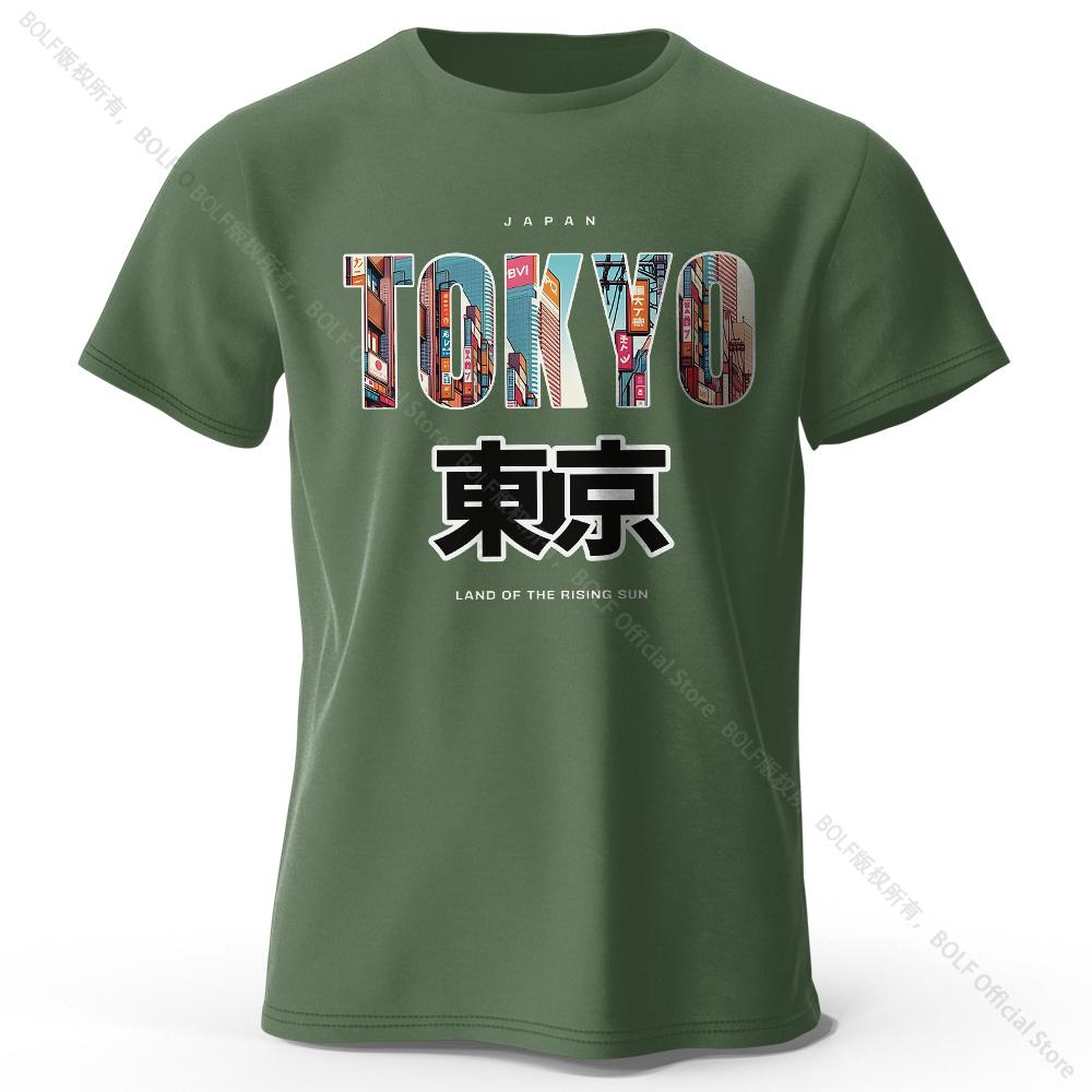 Summer Round Neck 3D Tokyo Printed Top Fashionable Casual Short Sleeved Children's Boy T-shirts