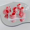 Harajuku Sweet Funny Teeth Gums Resin Opening Rings Punk Rock Tooth Ring for Men Women Korean Fashion Party Jewelry