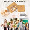 Bracciale in Pietra Naturale per Insegnanti, Regali per Donne, Regali di Ringraziamento per Insegnanti, Regali Significativi per Donne con Biglietto Messaggio Regalo
