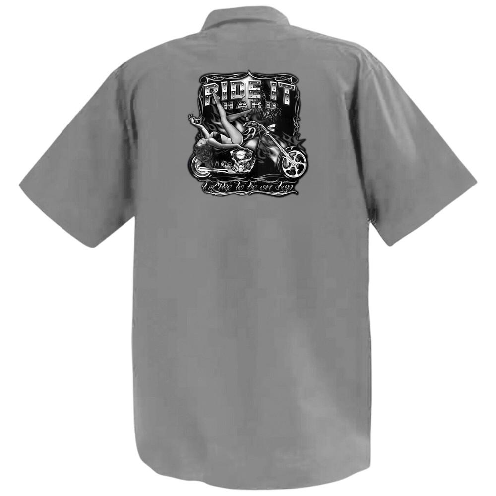 Ride It Hard - Mechanics Graphic Work Shirt  Short Sleeve Unisex T-Shirt M
