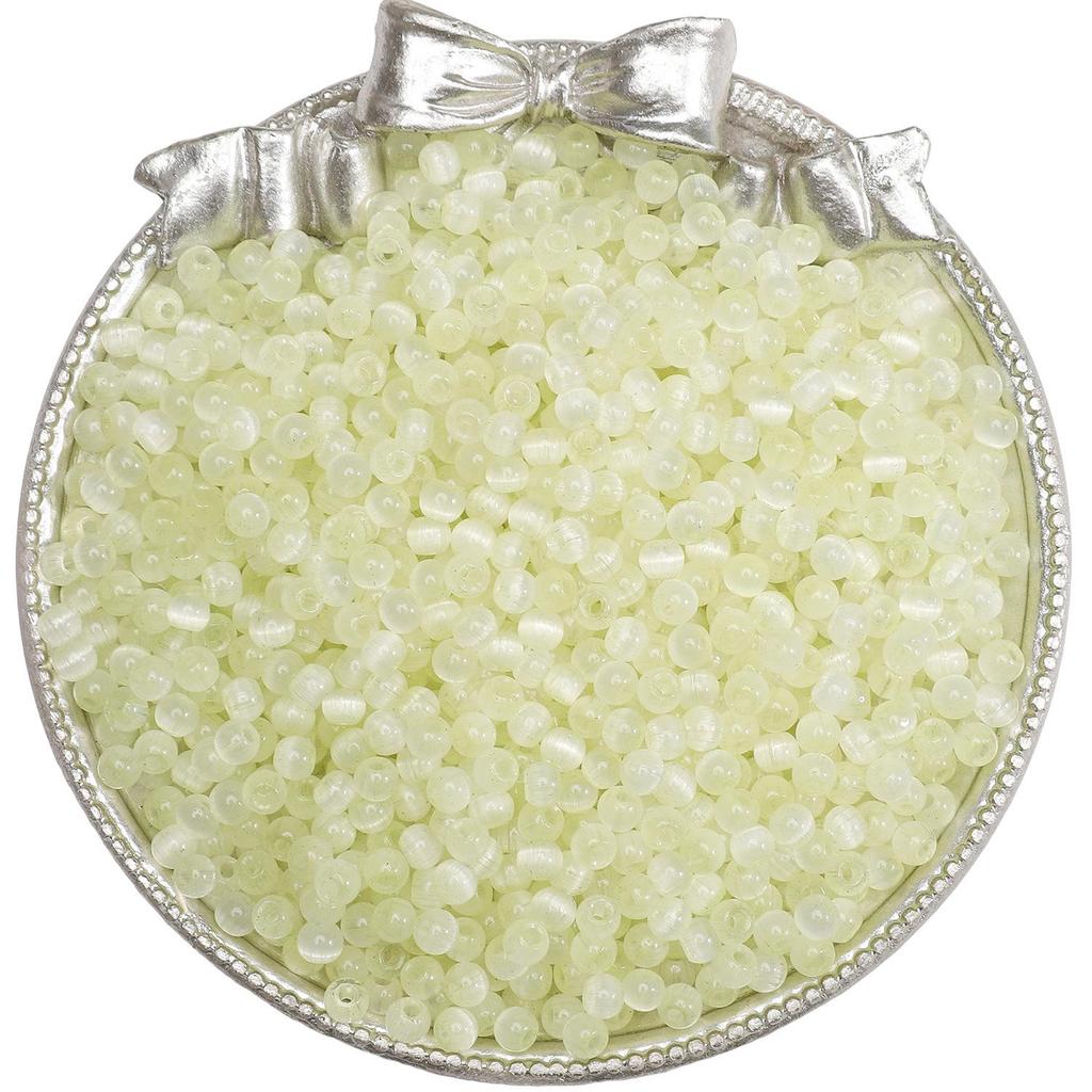 4mm High-Quality Glass Cat's Eye Seed Beads for Handmade DIY Jewelry and Accessories.