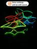 Wireless El Luminous Glasses Disco Luminous Led Online Celebrity Sunglasses Pixel Ktv Bar Atmosphere Concert Flash.