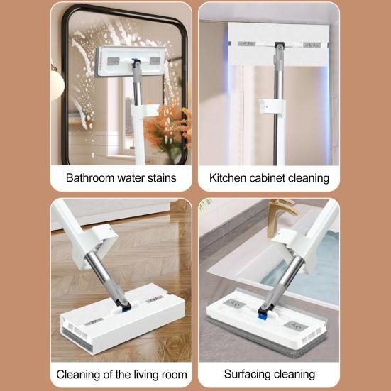 Stainless Steel Long Handle Mini Mop 360 Degree Rotatable Mop