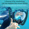 Snorkeling Mask Double Tube Silicone Full Dry Diving Mask Adult Swimming Mask Diving Goggles Underwater Breathing. Lightweight Design