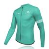 Morethan Cycling Jersey Road Bike Summer Windbreaker Long Sleeve (Light Blue/S/Men's) (Quick-Drying/Reflective Material/Pockets) LVP-016
