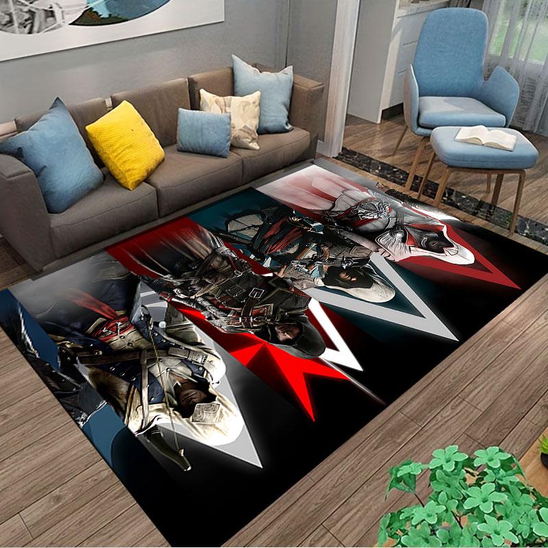 Assassin Hooded Characters Carpet suitable as a non-slip mat for the living room or bedroom sofa