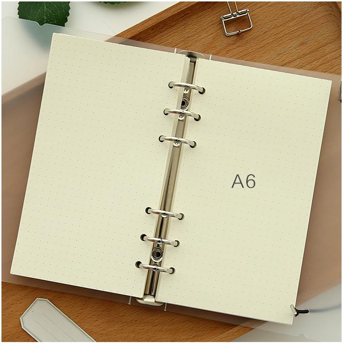 80Sheet  A5 A6 A7Loose-leaf Replacement  Line Grid Blank Point Paper Refill Inner Page Line Inner Page Inside Paper Stationery