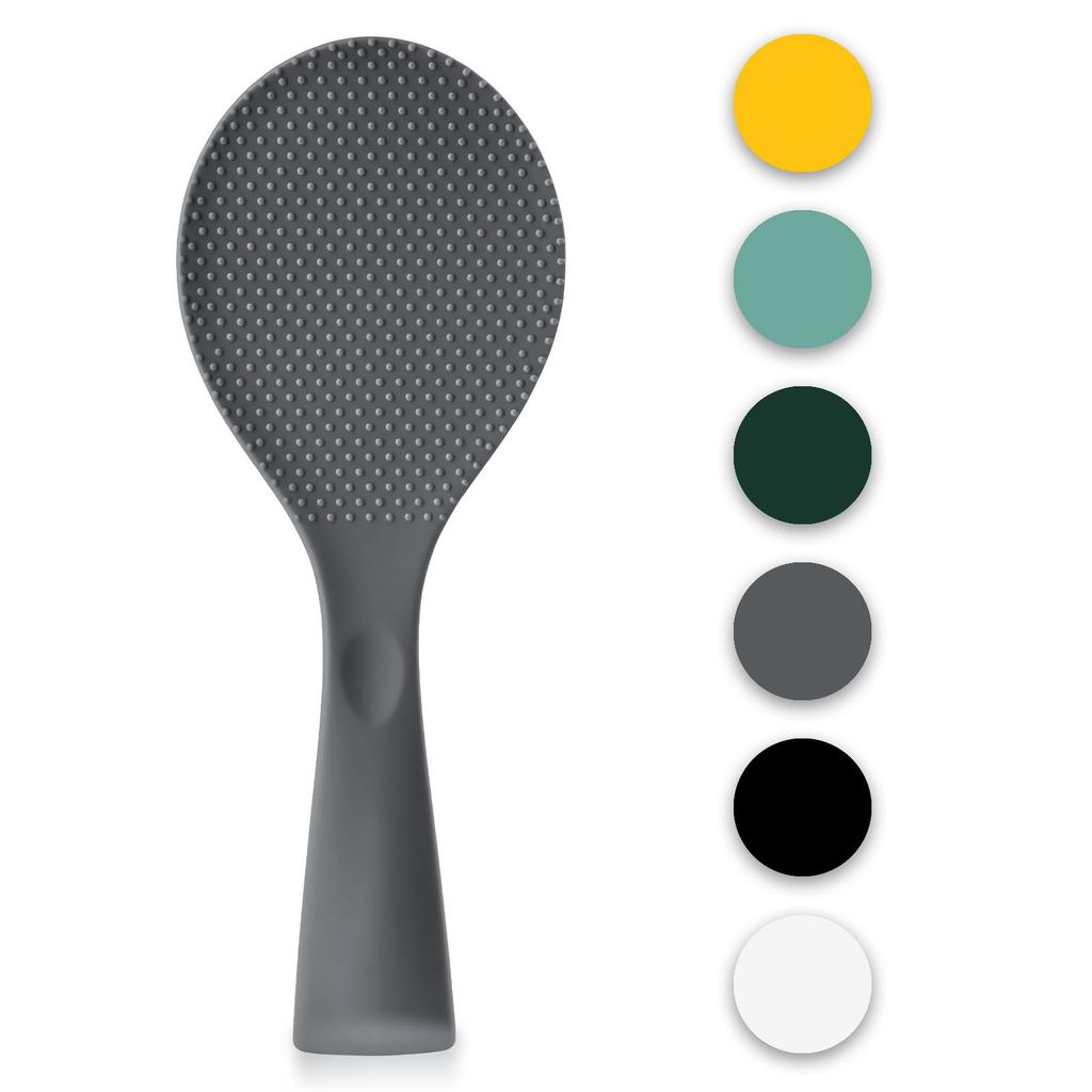 Rice spoon, silicone standing rice paddle, non-stick rice spoon, 250 degree heat resistant spoon, rice serving spoon