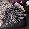 Korean Style High Waist Striped Women's Summer Sports Shorts - Casual Loose Wide Leg Mid-Length Hot Pants