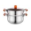 Yicang Stainless Steel Beechwood Handle Milk & Soup Pot Set