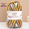Gradient-Dyed Baby Velvet Cotton Yarn for Crochet and Knitting