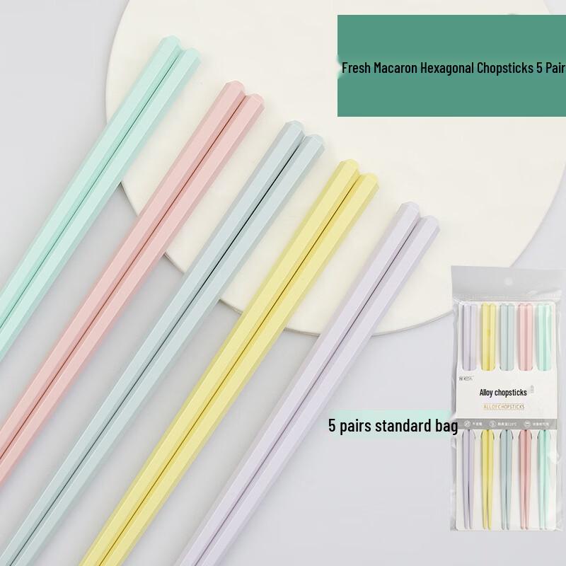 Ruhan Anti-mold High-Temperature Macaron Hexagonal Chopsticks