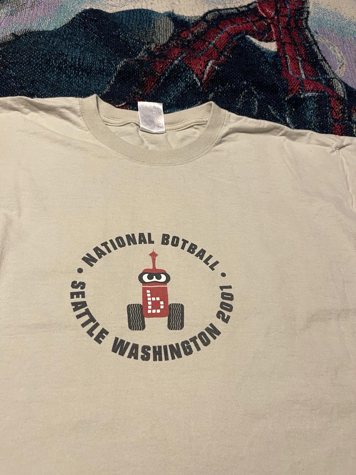 

Vintage 2001 Lego Mindstorms National Botball Tournament Shirt Men s XL NASA Tan XL