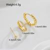 3pcs New Fashion Minimalist Copper Zircon Cross Earrings Set for Women Chunky Birthday Vacation Daily Wear Party Jewelry Gifts