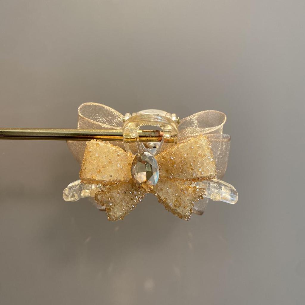 Double-Sided Mesh Bow Claw Clip for Women