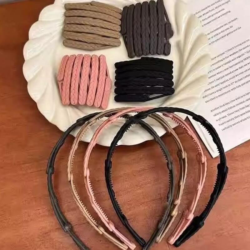 Women s Hair Item Folding Plain Headband brown