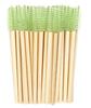 Portable Bamboo Eyelash & Eyebrow Brush Set with Nylon Bristles