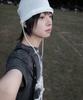 ZIZEMUSEUM Long String Mesh Beanie (White)