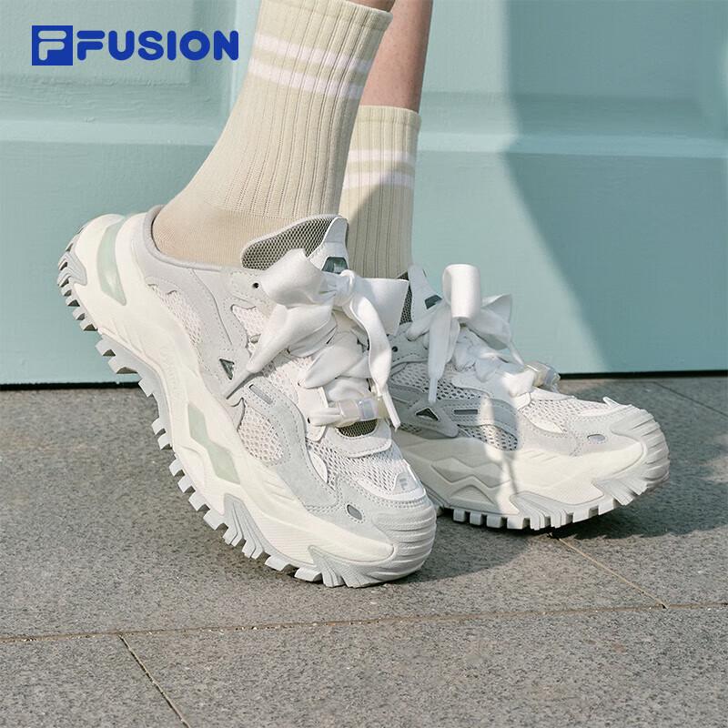 FILA FUSION Women s Bianco Mule Platform Shoes 6.5