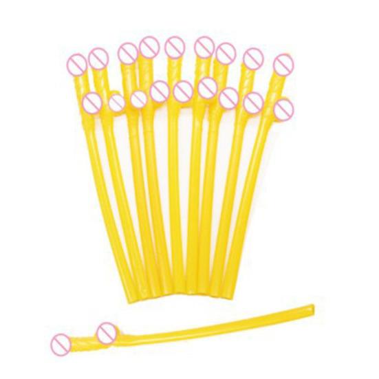 Fun Drinking Straws for Bachelorette Parties 18cm Unique Willy Cocktail Straws Reusable Novelty Sucking Drinking Straw Hen Night Bar Supplies