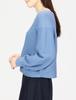 Jill by Jill Stuart Women's Garter Rib Knit Sweater, Blue, FR