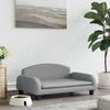 VidaXL Dog Bed, Pet Sofa with Wooden Frame, Basket for Puppies Indoor House, Light Grey 171960