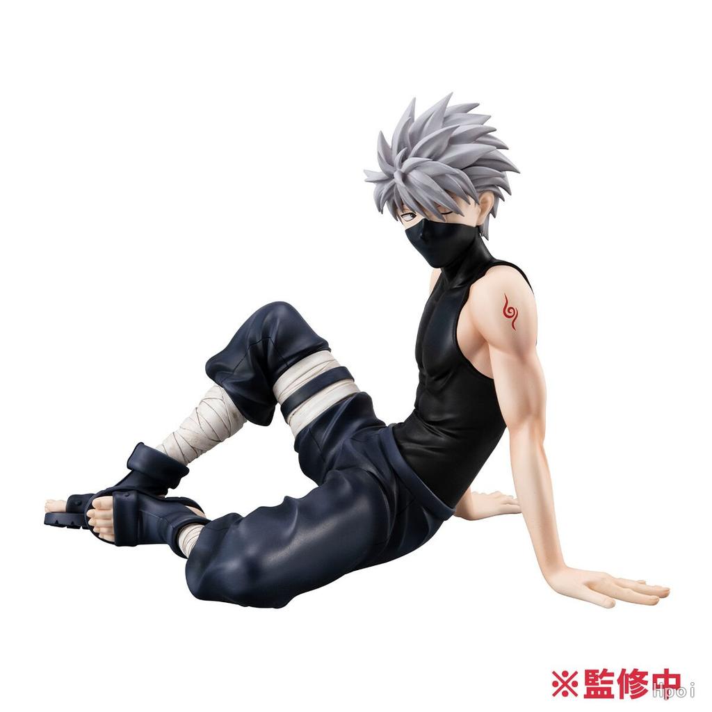 Figurine 9cm Anime Naruto Shippuuden Hatake Kakashi Posture Assise Étoiles PVC Modèle de Collection Ornements Jouets Cadeaux d'Anniversaire