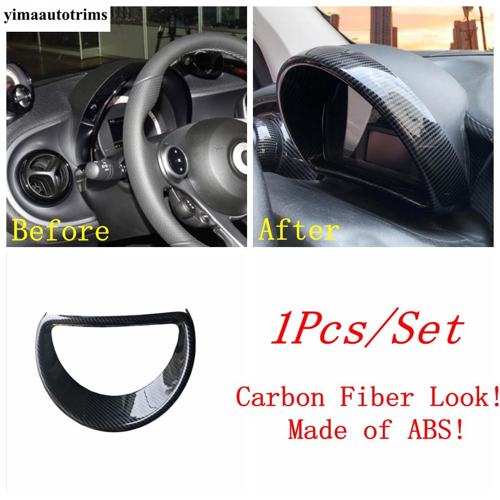 Dashboard Gear Panel Reading Light Handle Bowl Window Lift Cover Trim For Smart 453 Fortwo 2015 -  Carbon Fiber Accessories
