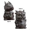 Figurine Mini Tea Pet Ornament ,Chinese Miniature Statue Year for Accessories