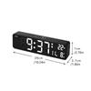 Temperature Display LED Digital Alarm Clock Week Display Electronic Table Clock  Study Room